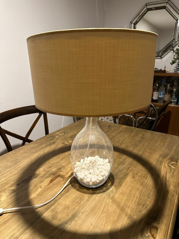Lampara de mesa grande de cristal - Imagen 3